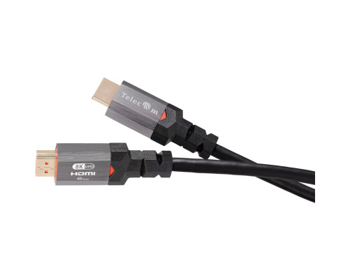 Кабель HDMI 19M/M,ver. 2.1, 8K@60 Hz 2m метал разъемы, Telecom <TCG365-2M>