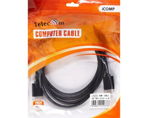 Кабель HDMI-19M --- HDMI-19M ver 2.0+3D/Ethernet ,2m, 2 фильтраTelecom <TCG215F-2M>