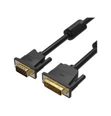 Кабель Vention DVI-I Dual link 24+5M/VGA 15M с ферритовым фильтром - 1.5м.