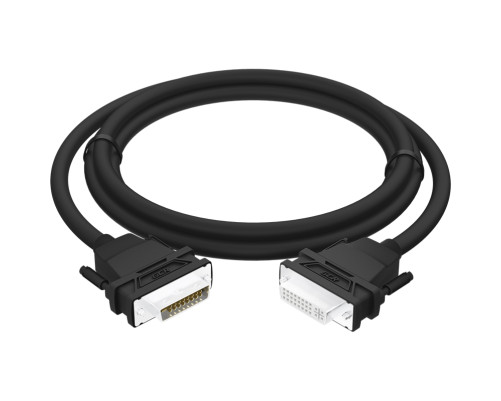 Кабель удлинительный 1.5m DVI-D, черный, DVI/DVI, 25M/25F, FullHD, 28 AWG, GCR-54714