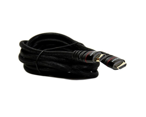 Кабель HDMI 19M/M ver. 2.0 черные коннекторы, 3m VCOM <CG526S-B-3M> Blister