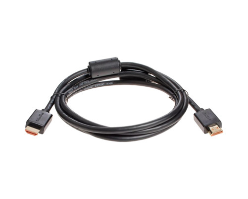 Кабель HDMI-19M --- HDMI-19M ver 2.0+3D/Ethernet ,2m, 2 фильтраTelecom <TCG215F-2M>