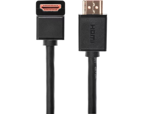 Кабель HDMI---HDMI ver 2.0 угловой коннектор 90град  3м,Telecom <TCG225-3M>