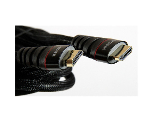 Кабель HDMI 19M/M ver. 2.0 черные коннекторы, 3m VCOM <CG526S-B-3M> Blister