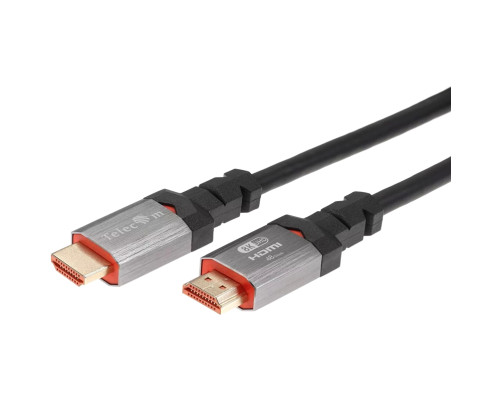 Кабель HDMI 19M/M,ver. 2.1, 8K@60 Hz 2m метал разъемы, Telecom <TCG365-2M>