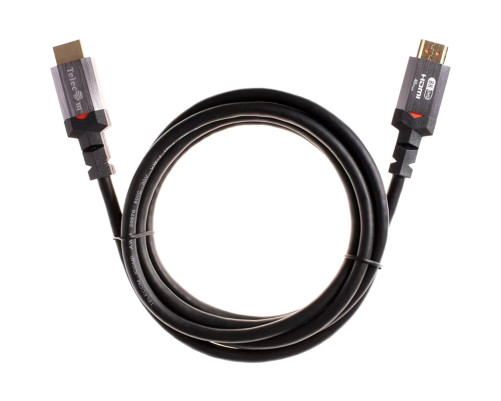 Кабель HDMI 19M/M,ver. 2.1, 8K@60 Hz 2m метал разъемы, Telecom <TCG365-2M>