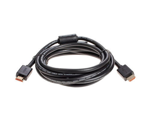 Кабель HDMI-19M --- HDMI-19M ver 2.0+3D/Ethernet ,3m, 2 фильтраTelecom <TCG215F-3M>