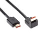 Кабель HDMI---HDMI ver 2.0 угловой коннектор 90град  3м,Telecom <TCG225-3M>