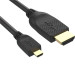 Кабель HDMI-19M --MicroHDMI-19M ver 2.0 1.5m VCOM <CG587-1.5M>