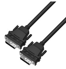 Кабель DVI-D 1.0m, черный, OD 8.5mm, 28/28 AWG, DVI/DVI, 25M/25M, GCR-DM2DMC-1.0m, двойной экран