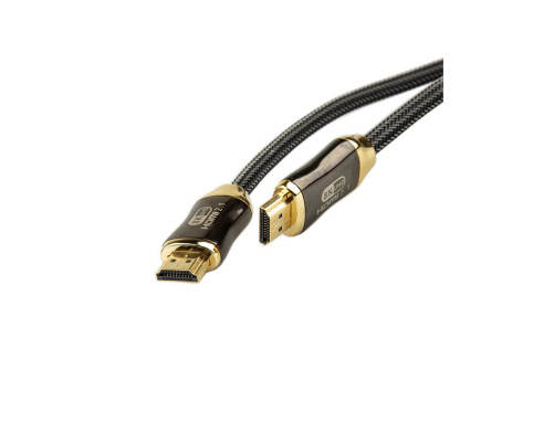 Кабель HDMI 19M/M,ver. 2.1, 8K@60 Hz 2m метал разъемы, нейлоновая оплетка Telecom <TCG300-2M>