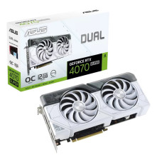 Видеокарта ASUS Dual GeForce RTX 4070 SUPER White OC Edition 12GB GDDR6X