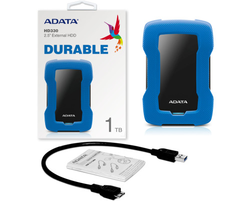 Внешний жесткий диск 1TB ADATA HD330 (Blue) AHD330-1TU31-CBL