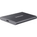 Внешний накопитель SSD Samsung T7, 500GB, Type-C, USB 3.2 Gen2, R/W 1050/1000MB/s, 85x57x8mm, Titan Gray