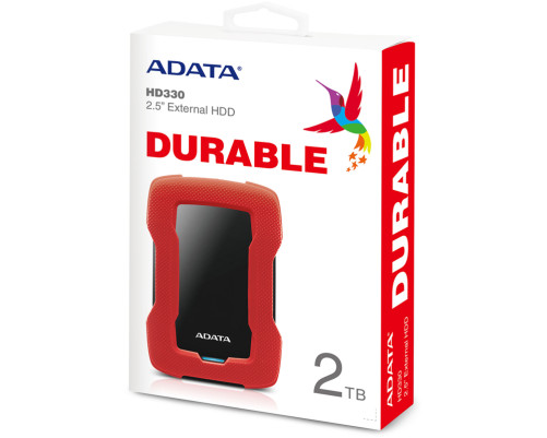 Внешний жесткий диск 2TB ADATA HD330 (Red) AHD330-2TU31-CRD