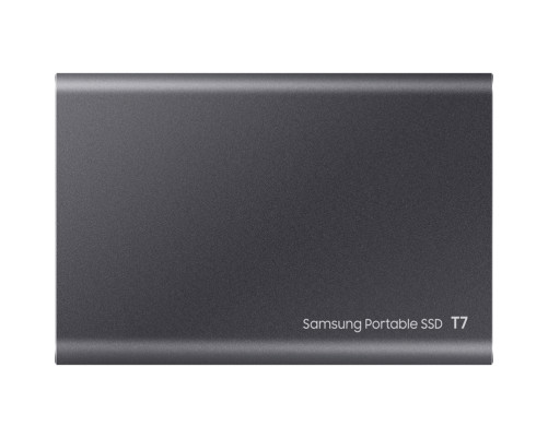 Внешний накопитель SSD Samsung T7, 500GB, Type-C, USB 3.2 Gen2, R/W 1050/1000MB/s, 85x57x8mm, Titan Gray