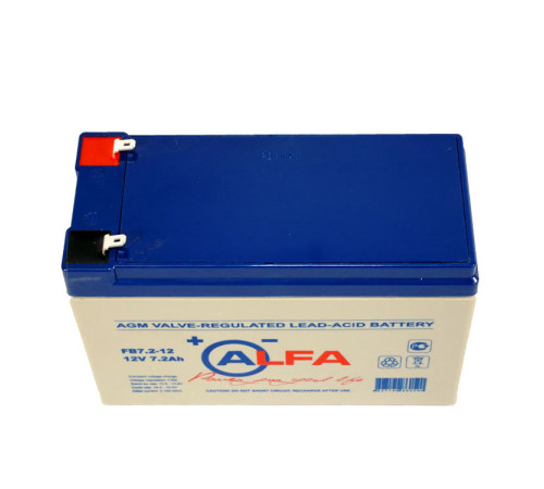 Аккумулятор свинцово-кислотный Alfa Battery FB 7,2-12, 12В/7.2 А/ч