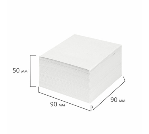 Блок для записей STAFF, непроклеенный, куб 9×9х5 см, белизна 70-80%