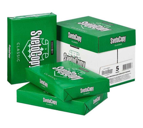 Бумага офисная А4, 80 г/м2, 500 л., марка С, SVETOCOPY CLASSIC, Россия, 146% (CIE)