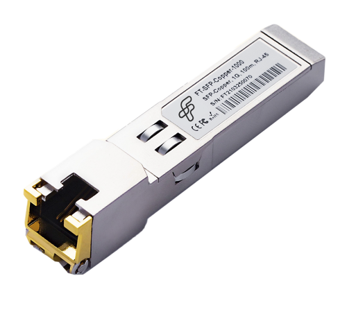 Трансивер Fibertrade FT-SFP-Copper-1000, 1G, SFP, RJ45/CU, 100m, (прошивка Cisco) OEM