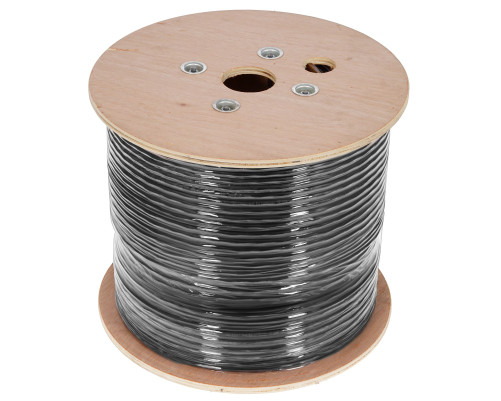Кабель витая пара Neomax U/UTP, cat.5, 4 pair, 24 AWG, PE, стальной трос, 305 м, черный Кабель витая пара Neomax U/UTP, cat.5, 4 pair, 24 AWG, PE, стальной трос, 305 м, черный
