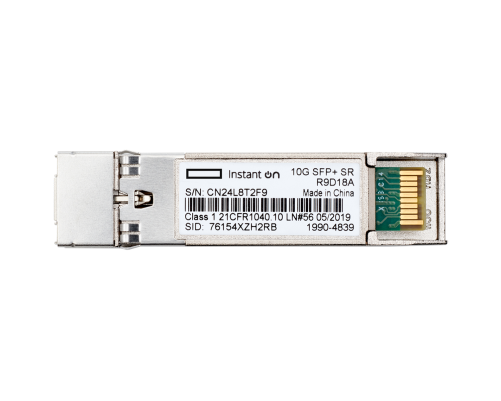 Трансивер HPE Aruba R9D18A IOn 10G SFP+ 300mMMF Трансивер HPE Aruba R9D18A IOn 10G SFP+ 300mMMF