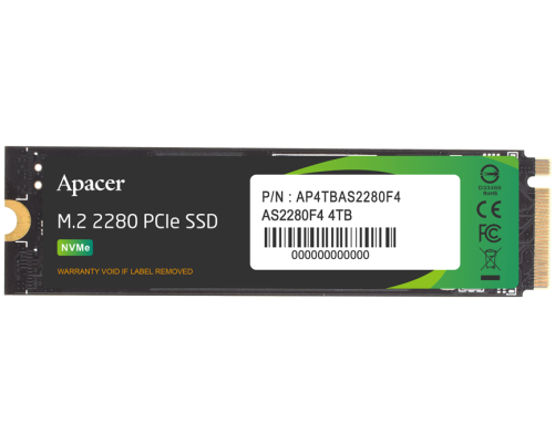 Твердотельный накопитель Apacer AS2280F4, 2TB, M.2(22x80mm) Твердотельный накопитель Apacer AS2280F4, 2TB, M.2(22x80mm)