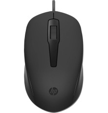 Мышь проводная HP 150, 3 кнопки, 1600 dpi, черный
