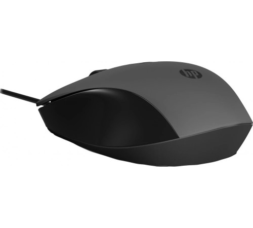 Мышь проводная HP 150, 3 кнопки, 1600 dpi, черный