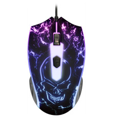 Мышь проводная игровая Defender Overmatch GM-069, 4 кнопки, 2400 dpi, черный