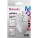 Мышь проводная Defender Azora MB-241, 3D, 1200 dpi, 1.8 м, белый