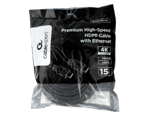 Кабель HDMI Cablexpert CC-4L-15M, черный, серия Light (CCS), 15 м, HDMI 2.0, 19M/19M, позол. контакты, экран Кабель HDMI Cablexpert CC-4L-15M, черный, серия Light (CCS), 15 м, HDMI 2.0, 19M/19M, позол. контакты, экран