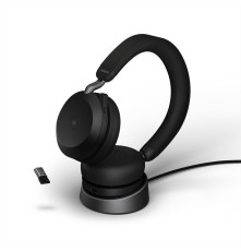 Гарнитура беспроводная Jabra Evolve2 75 с зарядной подставкой, черный