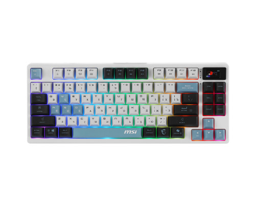 Клавиатура беспроводная игровая MSI FORGE GK600, RGB LED, 4000 mA/h, белый/синий/черный Клавиатура беспроводная игровая MSI FORGE GK600, RGB LED, 4000 mA/h, белый/синий/черный
