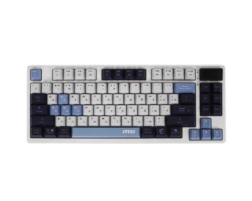 Клавиатура беспроводная игровая MSI FORGE GK600, RGB LED, 4000 mA/h, белый/синий/черный Клавиатура беспроводная игровая MSI FORGE GK600, RGB LED, 4000 mA/h, белый/синий/черный