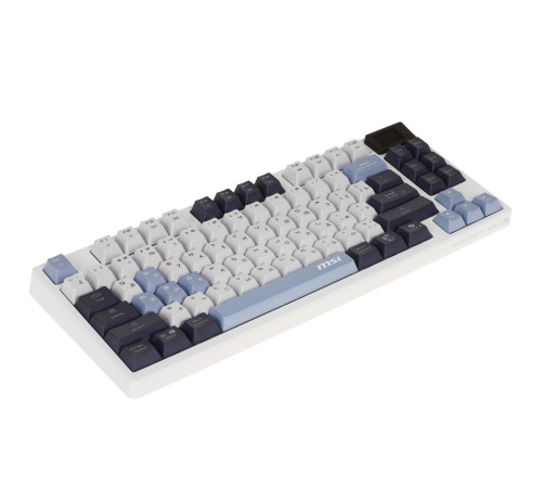 Клавиатура беспроводная игровая MSI FORGE GK600, RGB LED, 4000 mA/h, белый/синий/черный