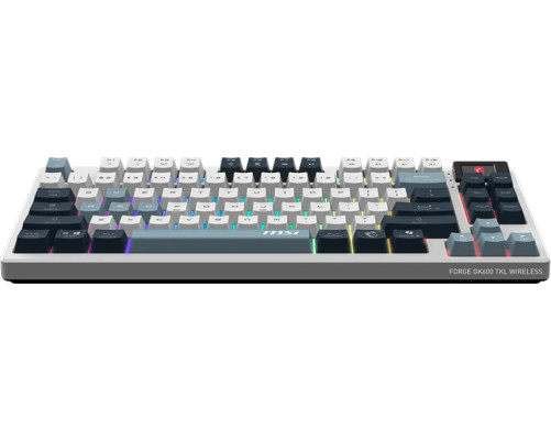 Клавиатура беспроводная игровая MSI FORGE GK600, RGB LED, 4000 mA/h, белый/серый/черный Клавиатура беспроводная игровая MSI FORGE GK600, RGB LED, 4000 mA/h, белый/серый/черный