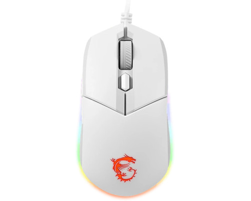 Мышь проводная игровая MSI Clutch GM11, 5000 dpi, RGB lighting, белый Мышь проводная игровая MSI Clutch GM11, 5000 dpi, RGB lighting, белый