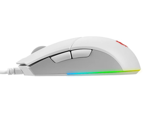 Мышь проводная игровая MSI Clutch GM11, 5000 dpi, RGB lighting, белый Мышь проводная игровая MSI Clutch GM11, 5000 dpi, RGB lighting, белый