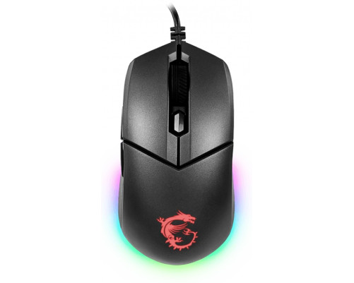 Мышь проводная игровая MSI Clutch GM11, 5000 dpi, RGB lighting, черный Мышь проводная игровая MSI Clutch GM11, 5000 dpi, RGB lighting, черный