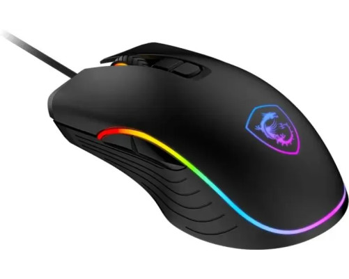 Мышь проводная игровая MSI FORGE GM300, 7 кнопок, 7200 dpi, RGB LED, черный Мышь проводная игровая MSI FORGE GM300, 7 кнопок, 7200 dpi, RGB LED, черный