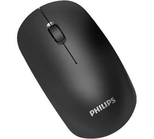 Мышь беспроводная Philips SPK7315, 2.4 GHz, 3 кнопки, 1600 dpi, бесшумная, черный