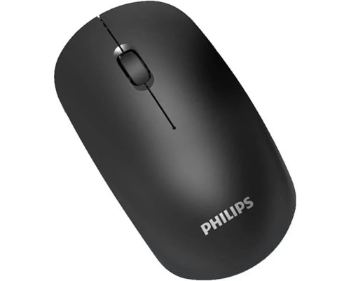 Мышь беспроводная Philips SPK7315, 2.4 GHz, 3 кнопки, 1600 dpi, бесшумная, черный Мышь беспроводная Philips SPK7315, 2.4 GHz, 3 кнопки, 1600 dpi, бесшумная, черный