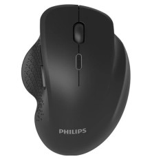 Мышь беспроводная Philips SPK7624, 2.4 GHz, Bluetooth 3.0/5.0, 6 кнопок, 800-1600 dpi, черный