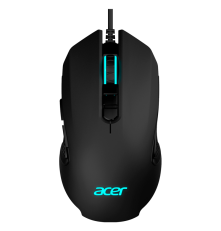 Мышь проводная игровая ACER OMW160, USB, 6400 dpi, RGB, 8 кнопок, черный
