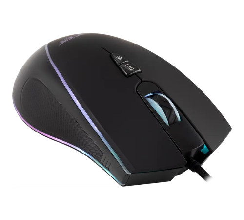 Мышь проводная игровая ACER OMW131, USB, 6000 dpi, RGB, 6 кнопок, черный