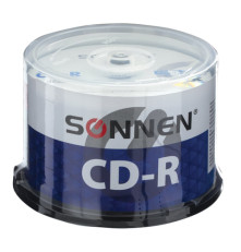 Диски CD-R SONNEN 700 Mb 52x Cake Box, КОМПЛЕКТ 50 шт.