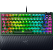 Клавиатура проводная игровая Razer BlackWidow V4 75% - Phantom Green Ed., черный