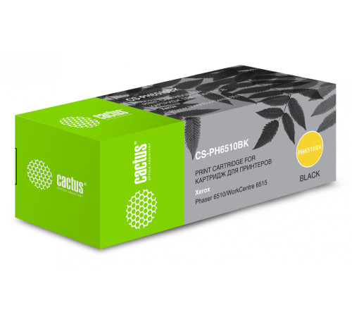 Картридж Cactus CS-PH6510BK 106R03484 для Xerox Phaser 6510DN/WC 6515DN, черный (2500 стр.)