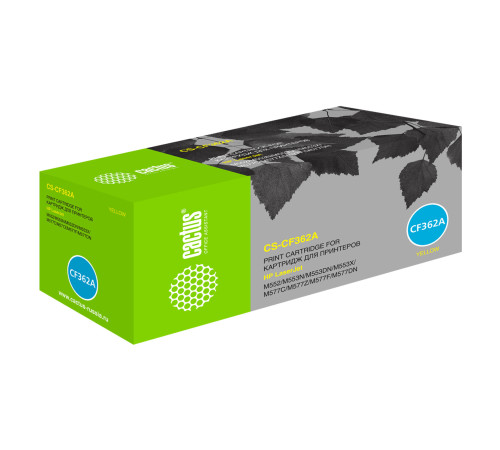 Картридж Cactus CS-CF362A CF362A для HP CLJ M552dn/M553dn/M553N/M553x, желтый (5000 стр.)
